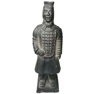 Terracotta Warriors, China, Qin Dynasty Terra Cotta Warriors Skulptur Home Display Tisch Geschenk Multi Präsentation 22 cm hoch, Officer