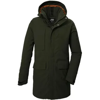 KILLTEC Herren Funktionsparka/Parka mit abzippbarer Kapuze KOW 80 MN PRK, dark moss, L, 41848-000