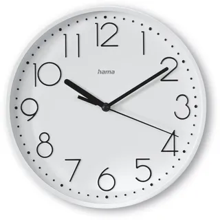 Hama Salina 22 cm Quarz Wanduhr weiß