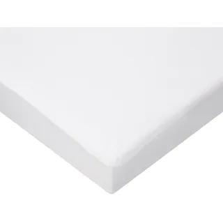 Drei Kilo Sieben Matratzenschoner aus Flanell weiß 70 x 140 cm