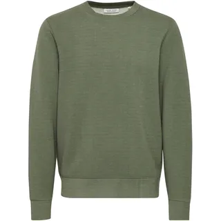 Longpullover CASUAL FRIDAY "Sweatshirt CFSebastian", Herren, Gr. 3XL, grün (winter moss melange), Obermaterial: 80% Viskose CV. 13% Polyester PES. 7% Elasthan EL., Sweatshirts Longpullover