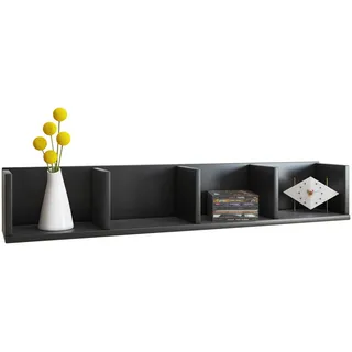 VCM Honsa Wandregal 97 x 17 x 15 cm Schwarz