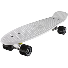 Ridge PB-27-White-Black Skateboard, White/Black, 69 cm