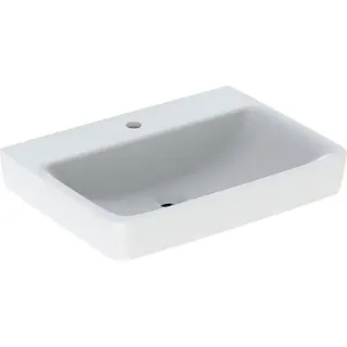 Geberit Renova Plan, Waschtisch, 65x48 cm, 1 Hahnloch, ohne Überlauf, 501641, 501.641.00.1 - Weiß
