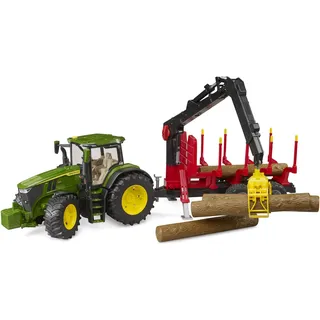 Bruder 03154 - Traktor 7R 350 grün/rot 1:16