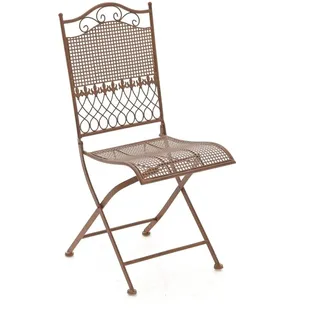 CLP Gartenstuhl Kiran 41 x 41 x 91 cm antik braun klappbar
