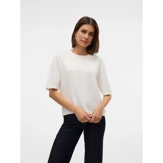 Vero Moda Vmsilje 2/4 O-NCK Oversize Pull Ga Noos Weiß M