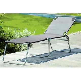 Fiam Sonnenliege , Hellgrün , Metall, Textil , 58x42x190 cm , klappbar , Gartenmöbel, Gartenliegen, Sonnenliegen