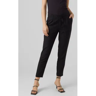 Legere Stoffhose Lockere Casual Ankle Schlupfhose | XS - Schwarz