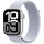 Watch Series 10 BT 39 mm Aluminiumgehäuse silber Sport Loop Armband Cloud Blau verstellbar