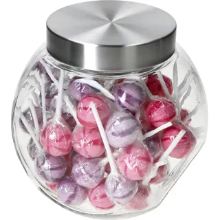 Dora Keksglas 2L Bonbonniere Glasdose mit Metall-Deckel Vorratsglas