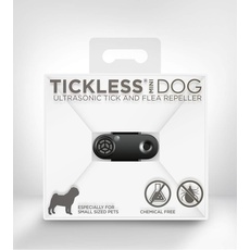 Tickless Mini Dog - Ultrasonischer, natürlicher, chemiefreier Zecken- und Flohvertreiber - Schwarz