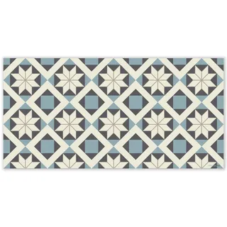 mubusi Vinyl Teppich Küche Lounge - Verschiedene Größen - (Süd Blau 60x120 cm)