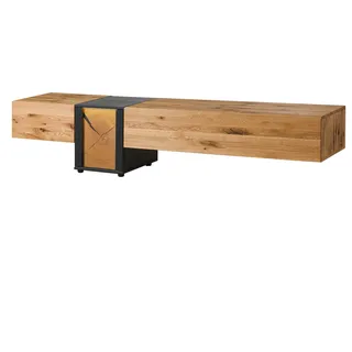 MASSIVMOEBEL24.DE Lowboard Wildeiche 250x52x52 natur geölt/lackiert KITZBÜHEL #113