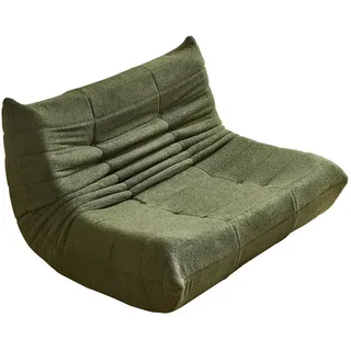 Modfu Sofa 149x120x82 cm Grün Doppelsofa Ergonomische Unterstützung , Textil , 120x82x149 cm , Gartenmöbel, Loungemöbel, Loungesessel
