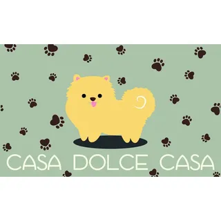 GIFTCOMPANYITALY OGGETTI IDEE DESIGN Zerbino Gift Company Dolce Casa Fußmatte Kokosnuss, 75 x 45 cm, Mehrfarbig, 1, 4