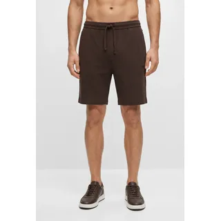 Boss Pyjamashorts Waffle Shorts Schwarz/Braun XL