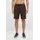 Pyjamashorts Schwarz/Braun XL