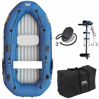 Aqua Marina Classic Advanced Fischerboot mit Elektromotor T-18 Motor Blue - blau