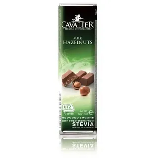 Cavalier Milk Hazelnuts Chocolate Bar with Stevia Riegel 0,04 kg