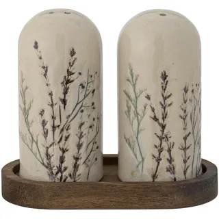 BLOOMINGVILLE - Bea Salz- und Pfefferstreuer-Set, Natur, Steingut (82058377)