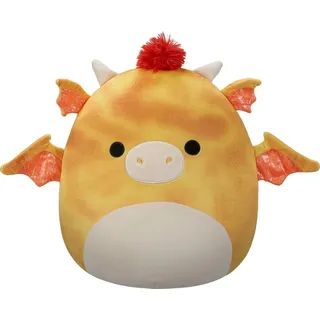 Squishmallows Dieric, der gelbe Drache, Plüschfigur, 40 cm - Weiß