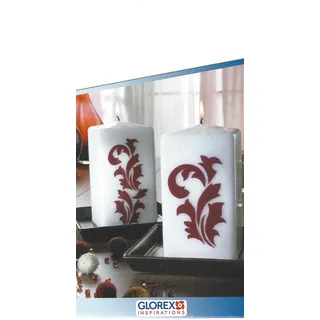 GLOREX Verzierwachs, Weiß, 20 x 11.6 x 0.1 cm