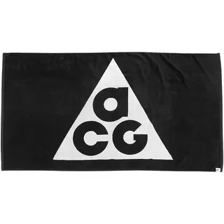 Nike Towel ACG Handtuch in der Farbe Black/Summit White, aus 100% Baumwolle, Größe ca. 80x146 cm, N.100.8820.012.OS