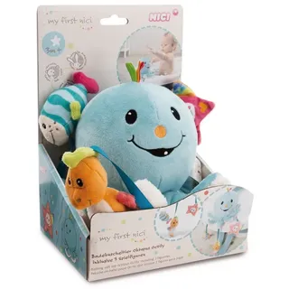 NICI Badekuscheltier Oktopus Octily mit 3 Spielfiguren in Geschenkverpackung