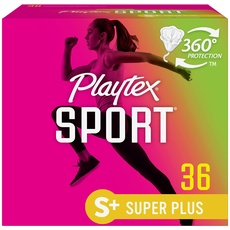 Playtex Sport Tampons with Flex-Fit Technology, Super Plus, Unscented - 36 Count by Playtex