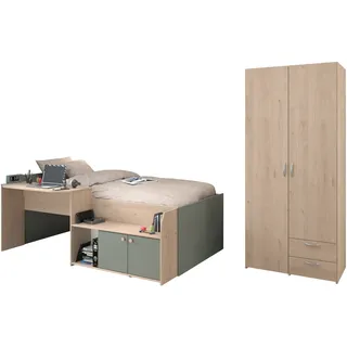 Parisot "Jade 11", Set, 2 tlg. Mit Schreibtischplatte und Kommode,