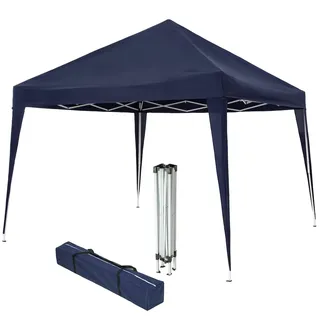 Tectake Faltpavillon 3 x 3 m Blau