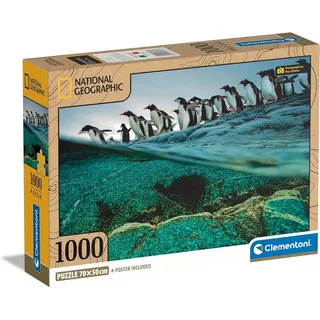 CLEMENTONI Jigsaw Puzzle National Geographics - Penguin, 1000st.