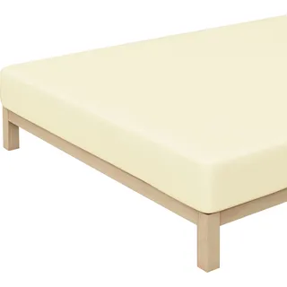 Premium Baumwolle 90 x 190 - 100 x 220 cm yellow light