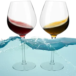 alouweekuky Floating Wine Glass Tritan, 2er Set 480ml Schwimmende Weingläser für Pool Plastik Schwimmende Gläser Bruchsicher Weinglas Kunststoff Picknick