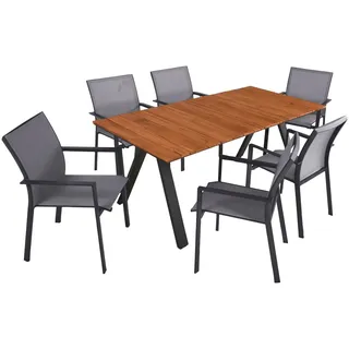 Garden Pleasure DAVINA Set 7-tlg. Braun