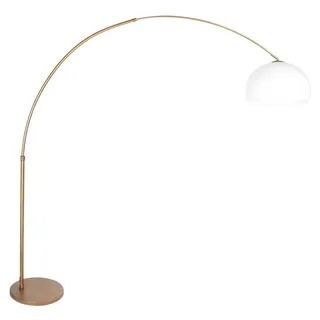 Steinhauer - stehlampe - Sparkled Light - bronze weiß - kunststoff metall - bogenlampe - E27 - 4301BR - Weiß