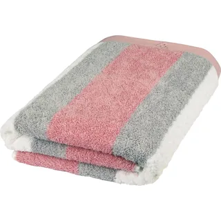 ROSS Duschtuch »Harmony« 100 % Baumwolle, Hoch Tief Struktur, viele Farben, rosa