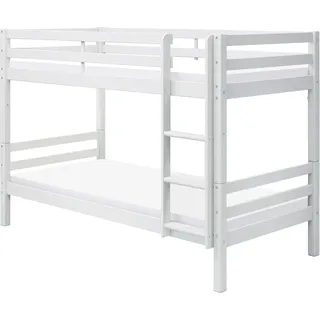 FURNLUX Etagenbett Actim Weiß 90x200cm / Hauptfarbe: Weiß / Abmessungen: 103 x 142 x 208 cm - Weiß