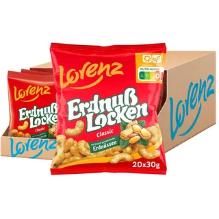 LORENZ | Erdnußlocken Classic | 20 x 30 g | vegan