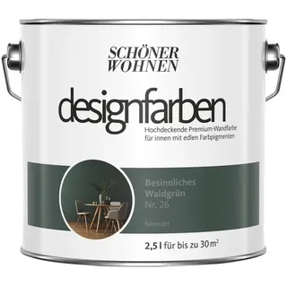 Schöner Wohnen Designfarben Besinnliches Waldgrün matt 2,5 l