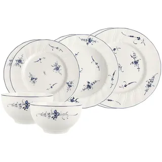 Villeroy & Boch Vieux Luxembourg Kombiservice 8-tlg. weiß/blau