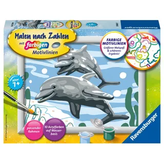 Ravensburger CreArt Malen nach Zahlen 1 St. Freundliche Delfine