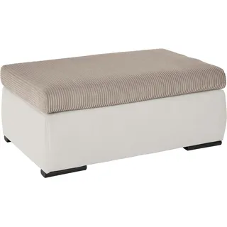 Home Affaire Polsterhocker »Win, B: 97 cm - OTTO. Verlässliche Qualität.« mit schwarzen Metallfüßen, frei im Raum stellbar, grau