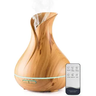 Aoonar 550ml Aroma Diffuser für Ätherische Öle – Ultraschall Luftbefeuchter mit 7 LED-Farben, BPA-frei, Aromatherapie Diffusor für Schlafzimmer, Büro & Spa