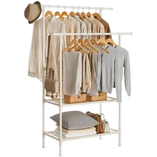 Songmics Garderobenständer 47 x 176 x 114 cm Weiß