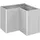 Belvedere MAXI 102 x 102 x 77 cm Silber