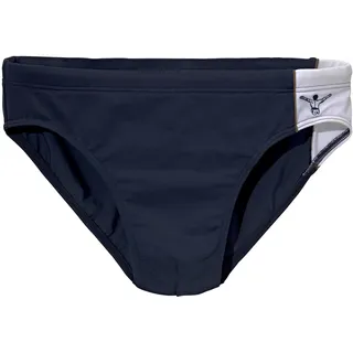 Badeslip CHIEMSEE, Herren, Gr. 5, N-Gr, blau (marine), Polyamid, kontrastfarbene Details, Badehosen Badeslip, mit Kontrasteinsätzen, Topseller