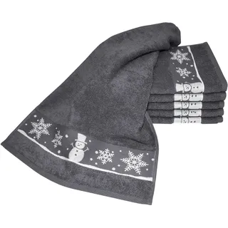 Dyckhoff Schneemann Handtuchset 6-tlg. grau
