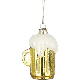 Ornament Bier Gold 5,5 x 4,5 x 7,5 cm